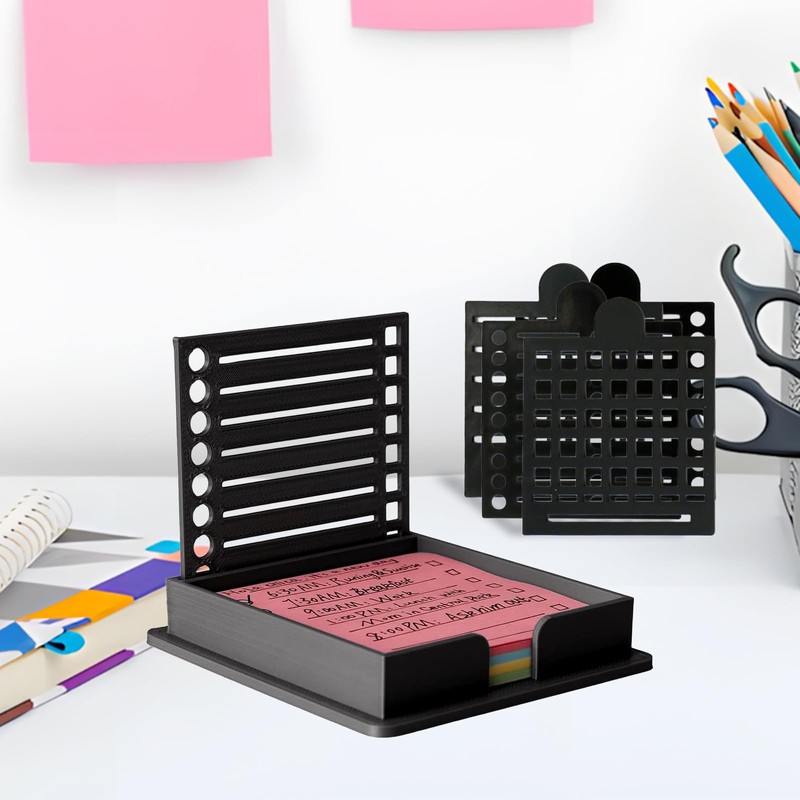 Sticky Note Stencil and Holder, Stick List Organizer, Post It