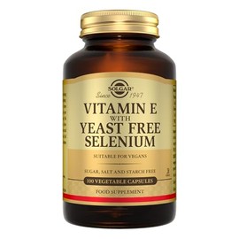 Solgar Vitamin E with Yeast Free Selenium - 100 Capsules