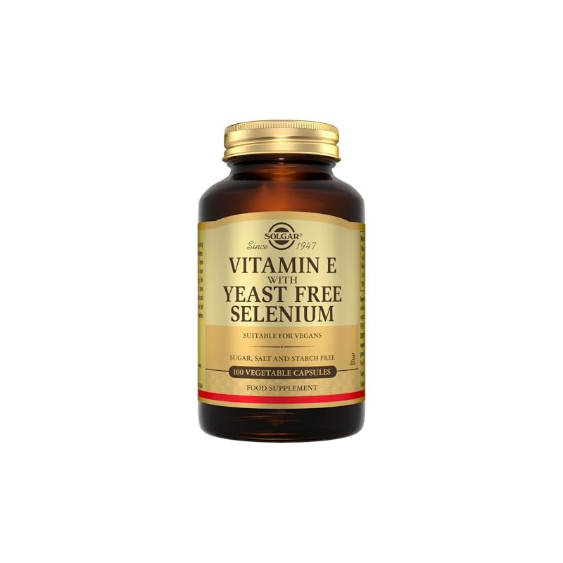 Solgar Vitamin E with Yeast Free Selenium - 100 Capsules