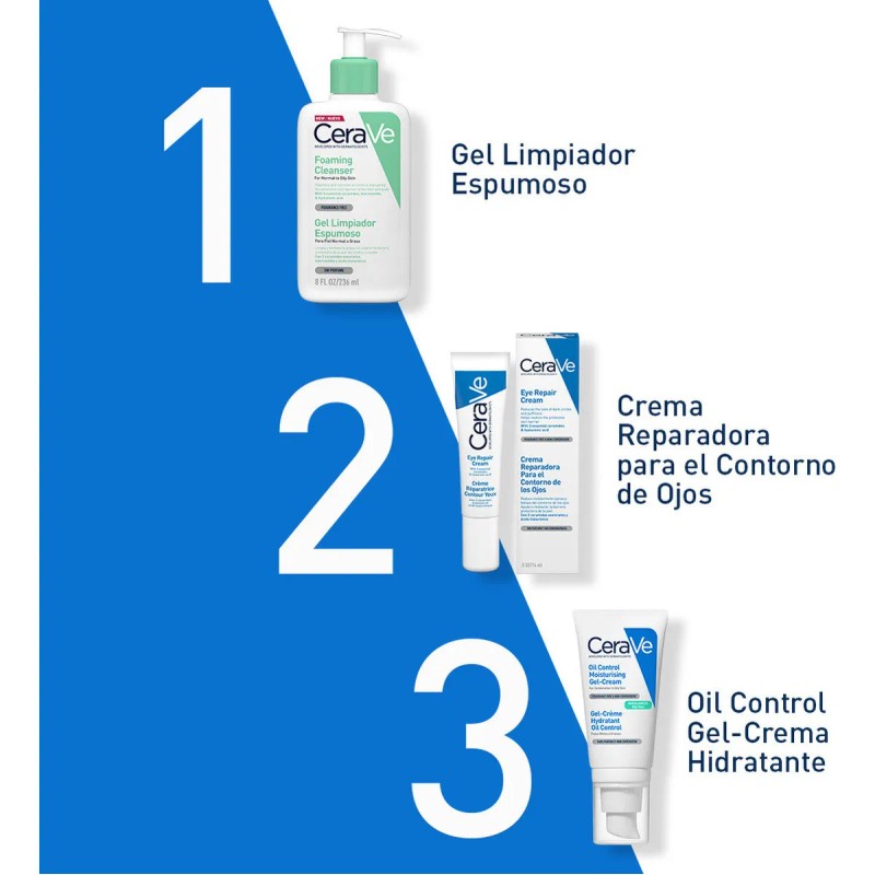 Gel Crema Hidratante Oil Control 52ml Cerave Mixta Día Noche