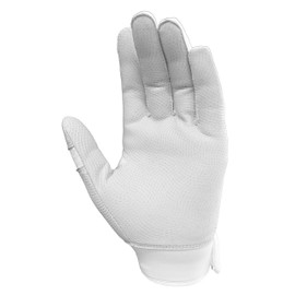Axe Pro-Fit Batting Gloves White/Gold Cabretta Leather Adult M