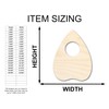 Unfinished Wood Planchette Shape Craft up to 46" 4" /
