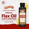 Barleans, aceite de lino orgánico, 8 onzas líquidas