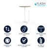 Flash Furniture Lars 30'' Round Wood Cocktail Table with 30''