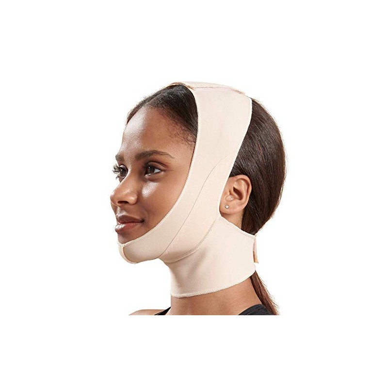 Marena Recovery Chin strap, mid-neck coverage, Beige, M