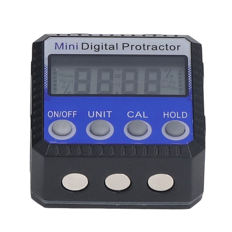 Digital Inclinometer Magnetic 360° 4 Units Portable Digital Angle Gauge