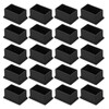 sourcing map 20 Pcs 1.42 x 2.2 Inch Rectangle PVC