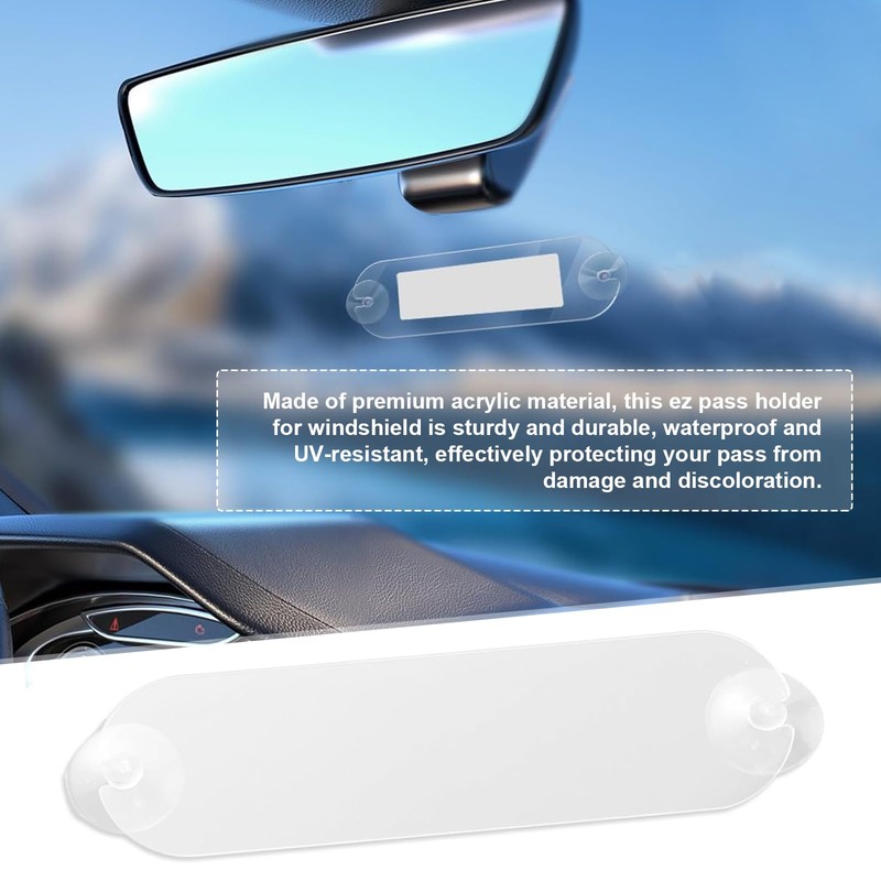 2PCS EZ Pass Holder, Transponder Holder, EZ Pass Holder with