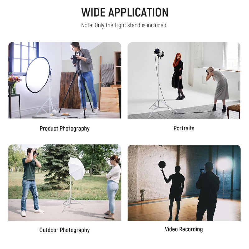 NEEWER Light Stand for Photography 87 – 200 cm, Tripod