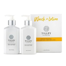 Tilley Classic White Tahitian Frangipani Body Wash & Lotion Twin Pack