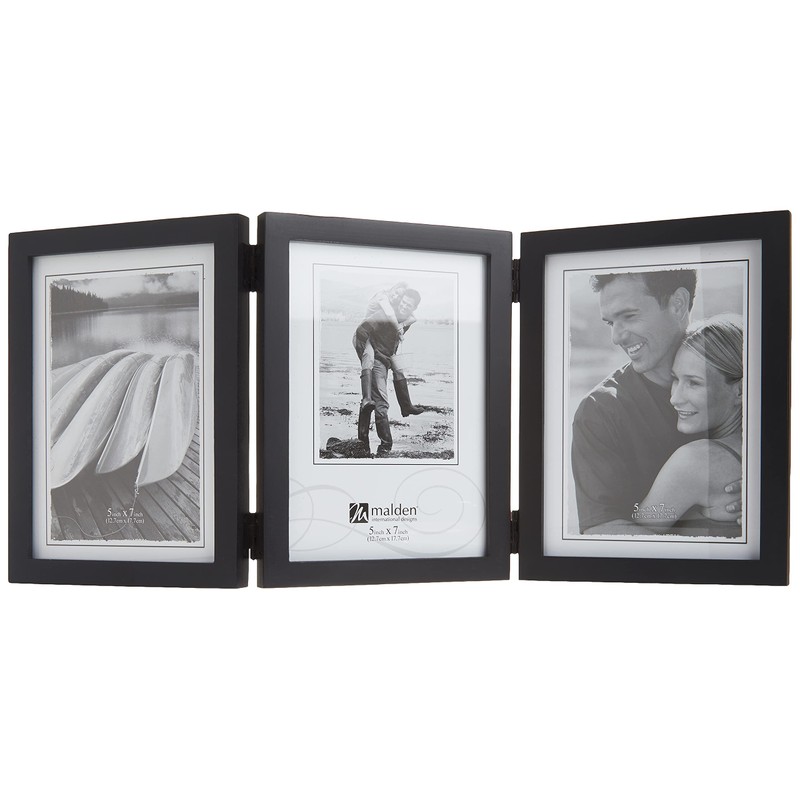 Malden International Designs Classic Concepts Vertical Black Wood Picture Frame,