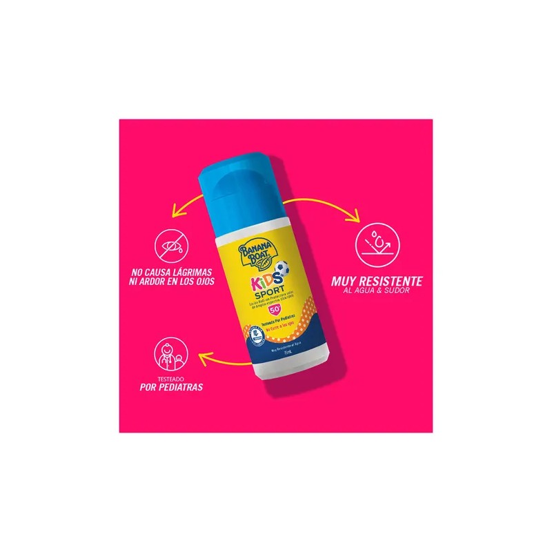 Protector Solar Banana Boat Kids Sport 50FPS Roll On 75mL