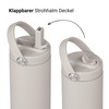 Vinsun Thermal Flask, Beige, 750 ml Straw, Leak-Proof, Double-Walled Insulated,