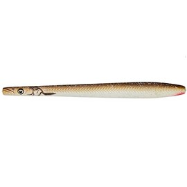 Savage Gear Line Thru Sandeel Nail Sea Trout Bait, 11 cm, 20 g, Colour: Matt Sandeel