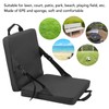 Outdoor Foldable Chair with Backrest Soft Sponge Cushion Back Chair