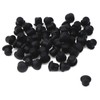 Tighall 50PCS Black Soft Plastic Plug Hole Cover, 4.5mm Waterproof