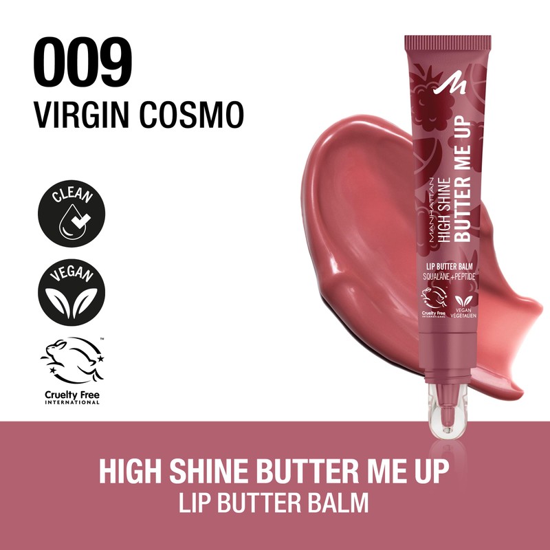 Manhattan High Shine! Butter Me Up Lip Balm, Virgin Cosmo