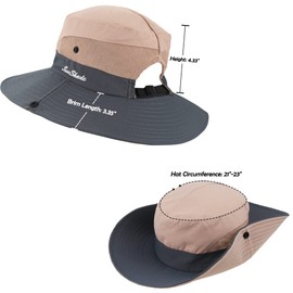 Women's Sun-Hat UV-Protection-Foldable Mesh Wide-Brim Outdoor Summer Beach Fishing Hat with Ponytail-Hole (One Size, Pink)