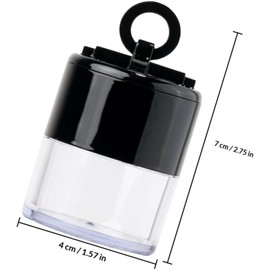 Talquera con Borla Portátil para Maquillaje con Caja de Polvos Sueltos de 5g, Buen Sellado y Diseño Compacto para Uso Diario y Viaje