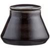 Sagaform Nature Jar With Lid Small, Black, Stoneware, 14x14x10cm