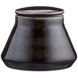 Sagaform Nature Jar With Lid Small, Black, Stoneware, 14x14x10cm