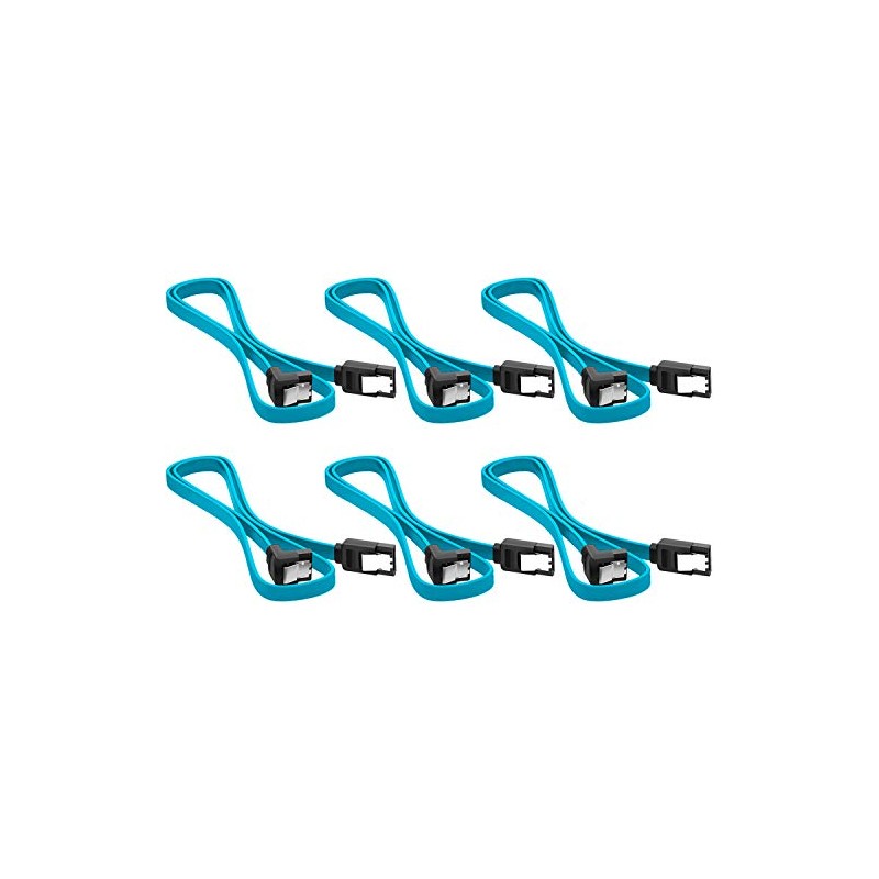 AYECEHI 6 Pack 90 Degree Right Angle SATA III 6.0
