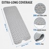 Extra Long Non-Slip Bathtub Mat with Suction Cups, 40 x