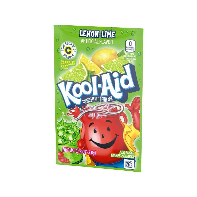 Kool-Aid Unsweetened Lemon Lime Artificially Flavored Powdered Soft Drink Mix,