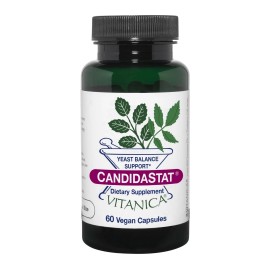 Vitanica Candidastat Nutritional Supplement For Healthy Yeast Balance 60 Count Vegan