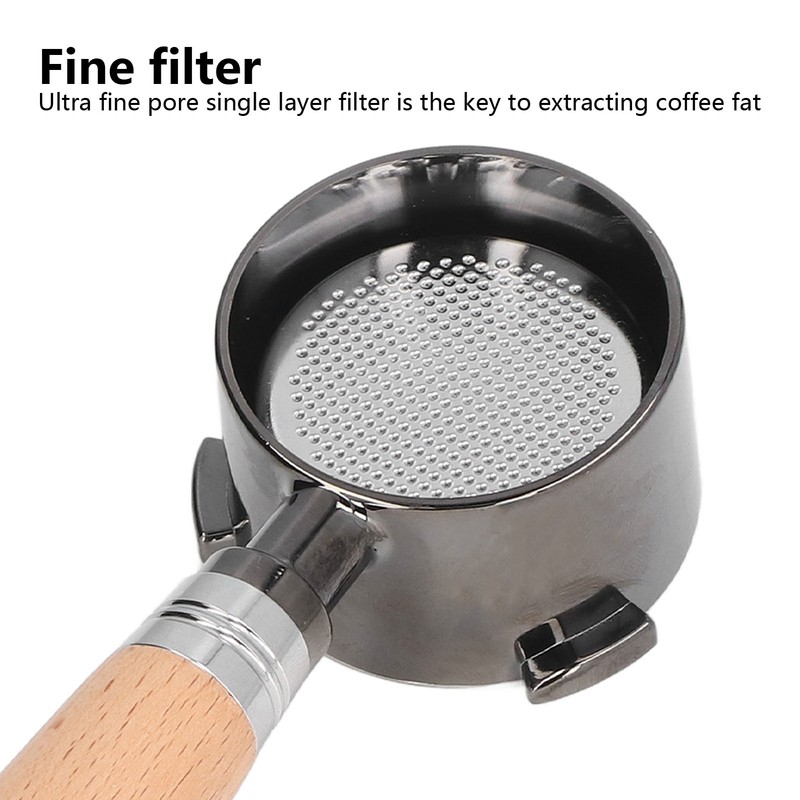 51mm Bottomless Coffee Portafilter Zinc Alloy Coffee Filter Handle For