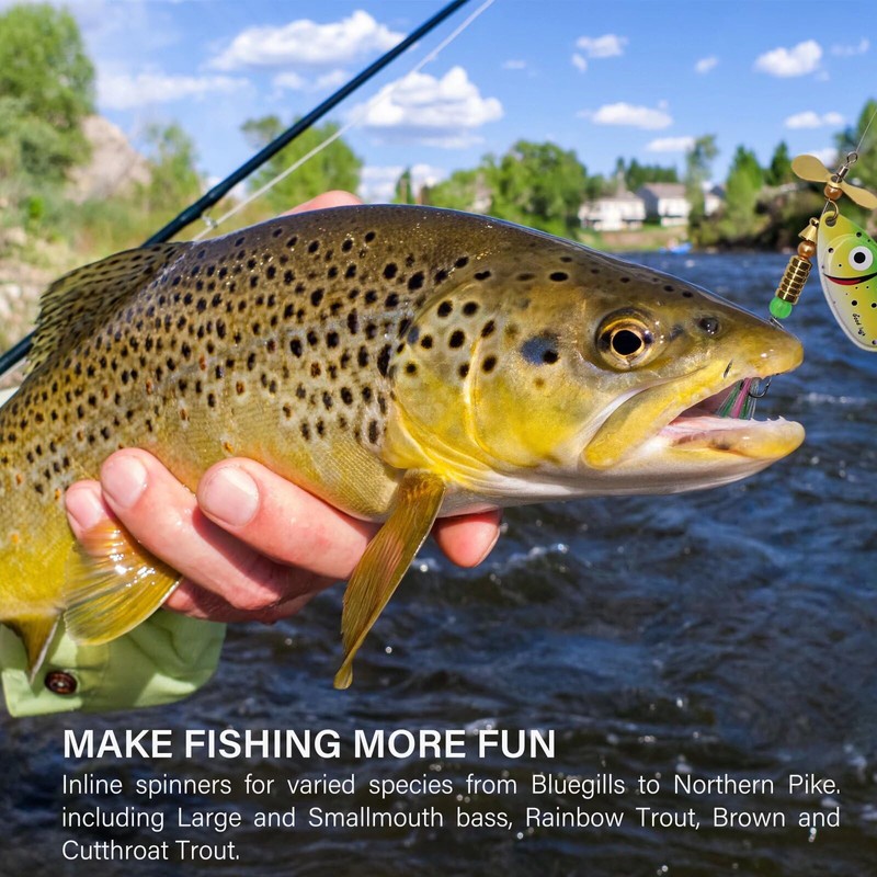 Dovesun Spinner Making Kit Inline Spinner Baits Trout Lures Fishing