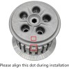 JINFANNIBI Clutch Center Inner Hub Outer Pressure Plates Kit for