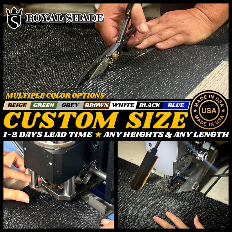 Royal Shade Privacy Fence Screen Sample Set Standard RSTAP0450