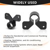 50-Pack HeSun 1/2" PEX Suspension Pipe Clamps, Black Butterfly Style,