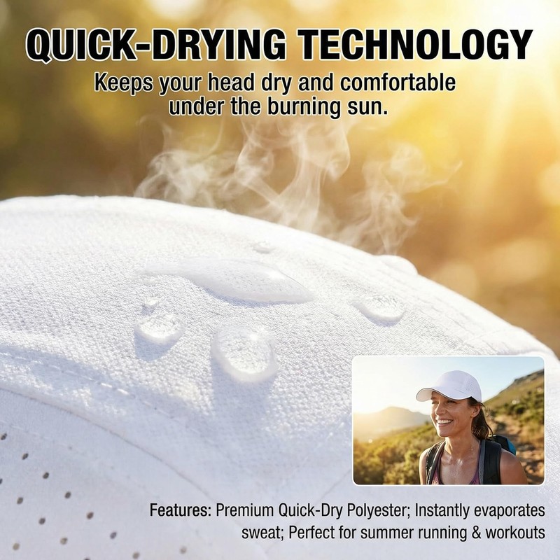 FYBW Oversize XXL Men Women Quick Drying Baseball Cap Sun