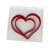 Heart Set of 2 Value Cookie/Fondant Cutters Pair 5CM +