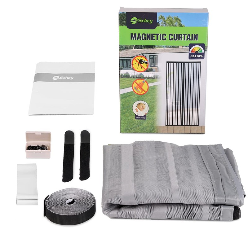 Sekey Magnet Fly Screen Door Curtain for Wood, Iron, Aluminium