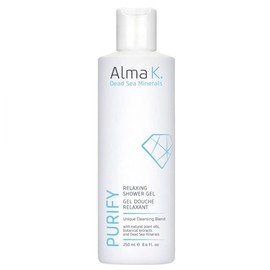 ALMA K, Relaxing Shower Gel, Replenishes Skin Removes Impurities with Dead Sea Minerals, 250ml