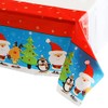 137*274cm Large Christmas Disposable TableCloths Cover Plastic,Rectangle Table Cloths Holly