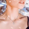 KONFEN Ballerina Dancer Necklace for Women, 925 Sterling Silver Ballet