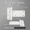 4 Pack 6" Door Hinges,280 Lbs Capacity Heavy Duty Gate
