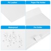 PATIKIL 13"x9.1" A4 PU Leather Clipboard, Business Padfolio Organizer Binder