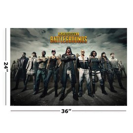POSTER STOP ONLINE PUBG - Gaming Poster (Characters/Group) (Size 36" x 24")