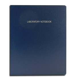 BookFactory Economy Blue Lab Notebook - 96 Pages (Grid Format) 8 7/8" x 11 1/4" Flexible Blue Cover Laboratory Notebook (E-LIRPE-096-LGR-A-LBT1)