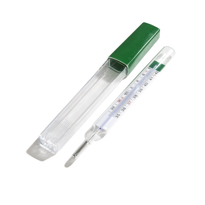 Geratherm Mercury Free Oral Glass Thermometer, Pack of 2