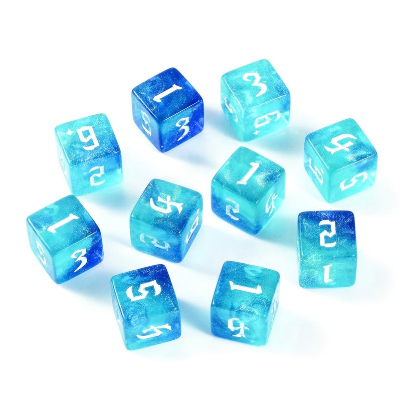 Yourandoll 10pcs Polyhedral Dice D6 Dice 6 Dice 16mm DND