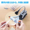 Sanwa Direct 400-LPE014 Stand Magnifying Magnifying Magnifier with LED Light,
