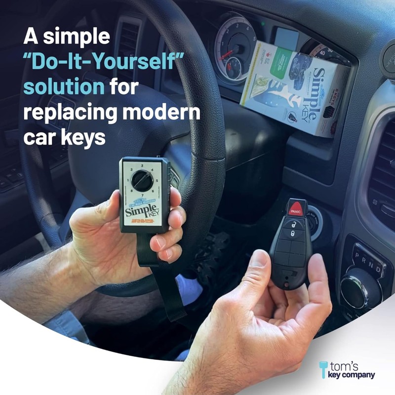 Car Keys Express Simple Key, 4-Button Black Plastic Key Fob