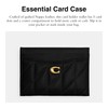 Coach Women's Essential Card CASE, Black, One Size