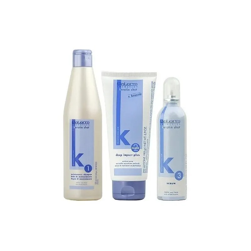 Mantenimiento Keratin Shot Shampoo 500ml + Deep Impact 200ml